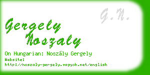 gergely noszaly business card